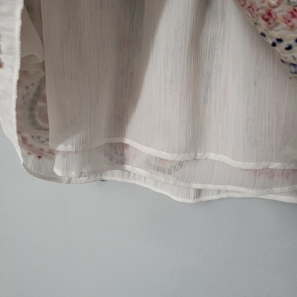 Ramy Brook White Embroidered Embellished Maelen Skirt NWT - Picture 7 of 14